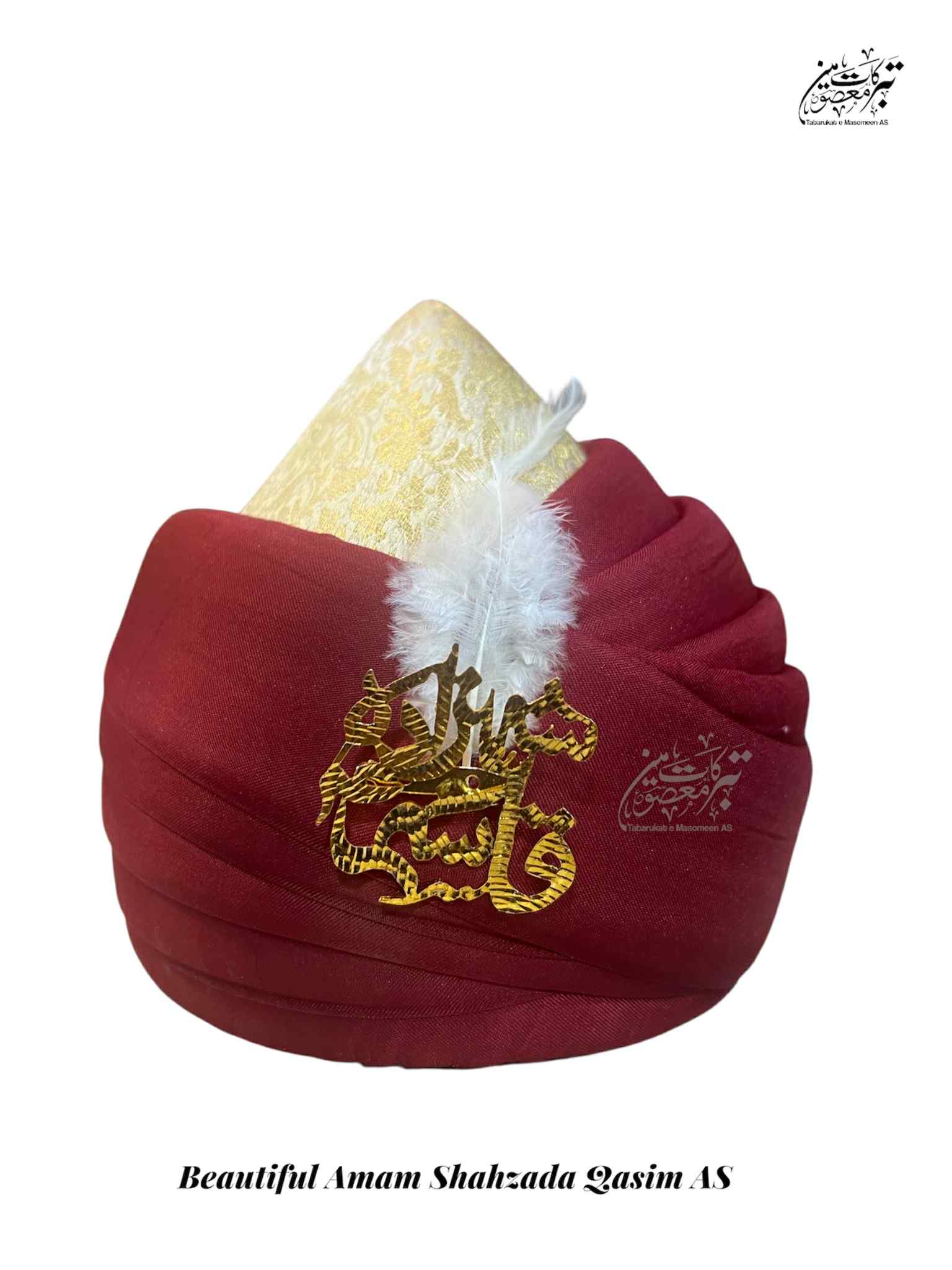 Beautiful Red Amama Shahzada Qasim AS High Quality
