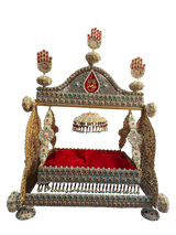Jhoola Shahzada Ali Asghar (AS) – Premium Manjus Work with Multi-Color Stones | 30 Inch Heavy Azakhana