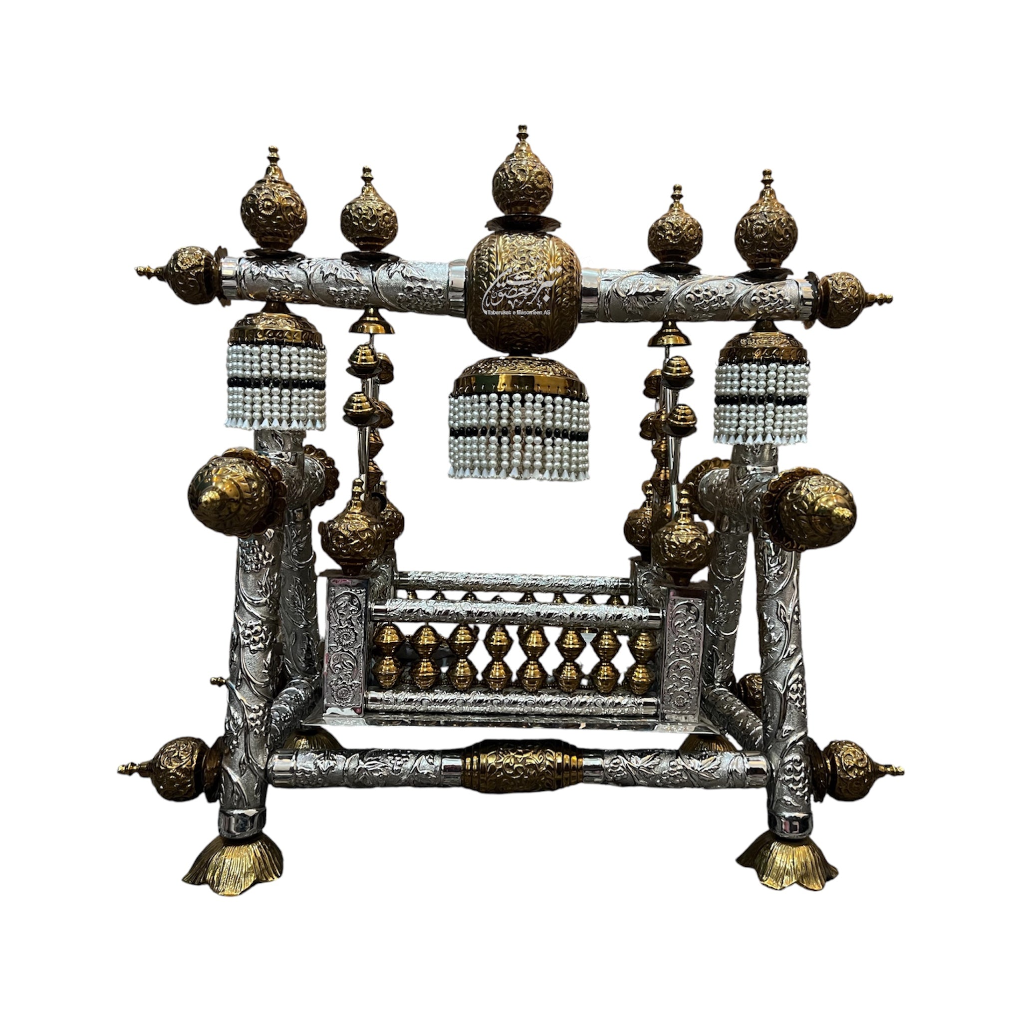 Beautiful Jhoola Shahzada Ali Asghar AS | German Silver With Silver & Golden Polish | Heavy Premium Quality