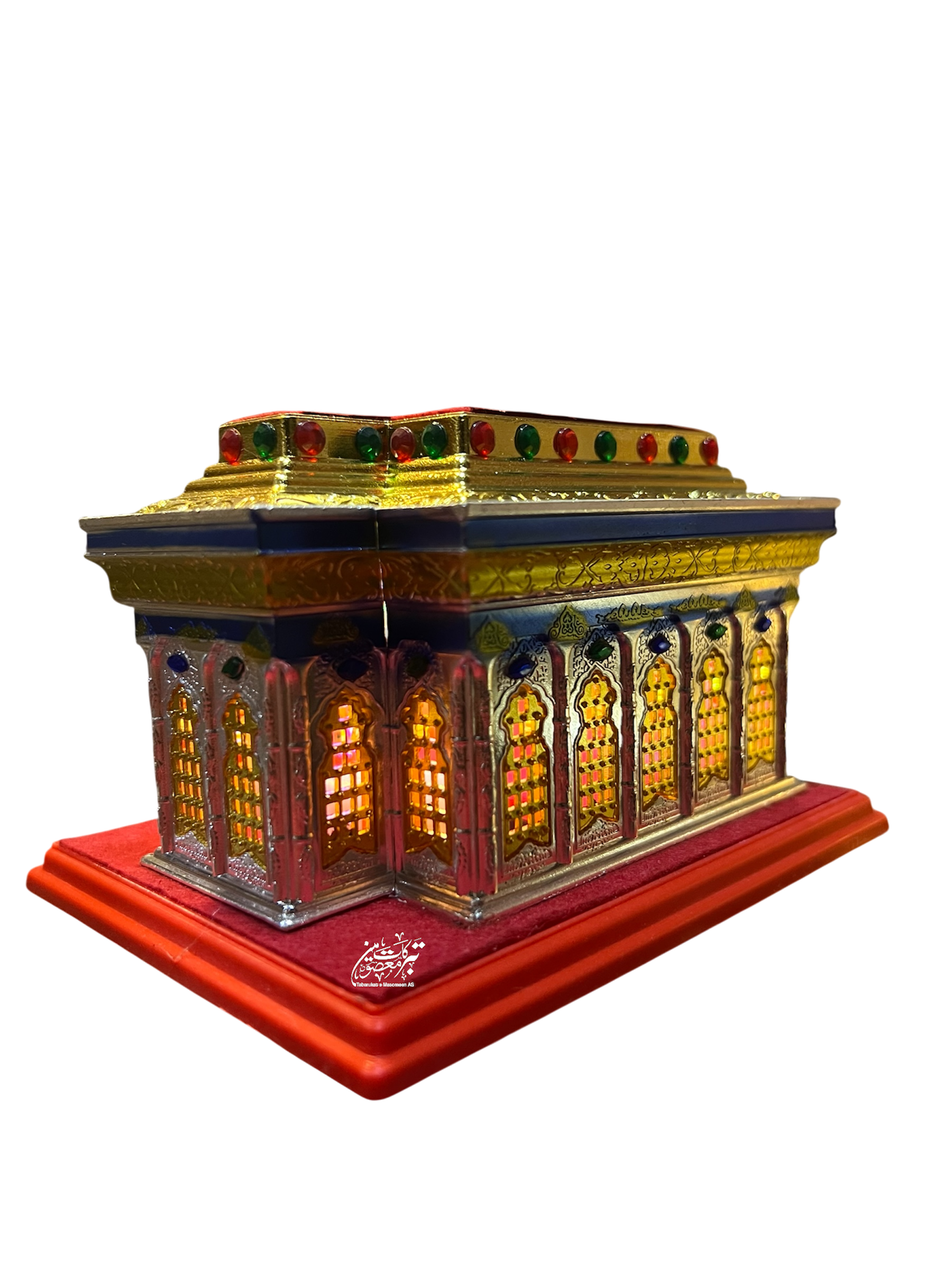 Zari Imam Hussain (AS) – Metal Stone Work | Azakhana Decor | 5 Inch | Karbala Inspired