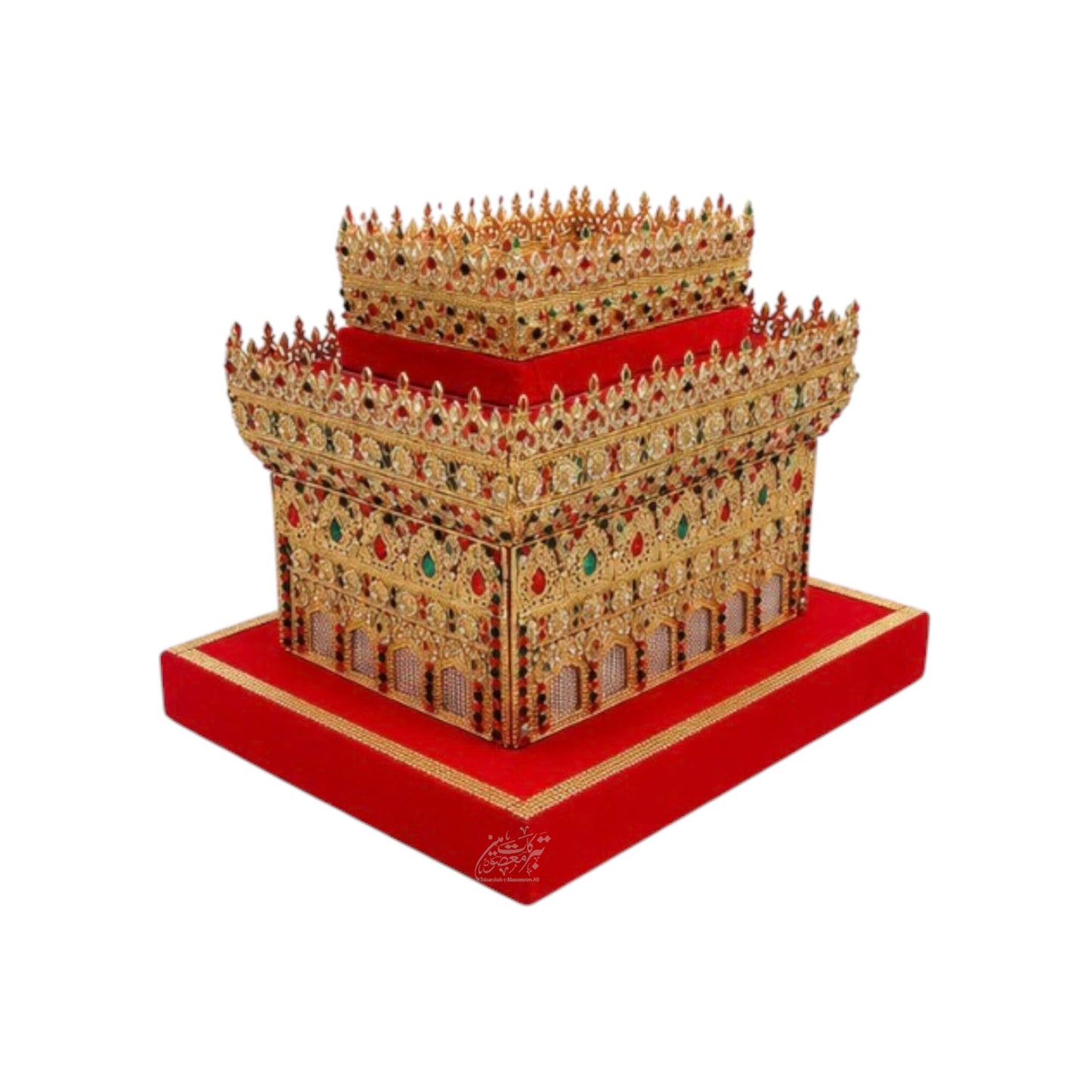 Beautiful Zari Hazrat Abbas (AS) Wall Frame with Lights | Manjus Work Stones | 14 x 11 Inch