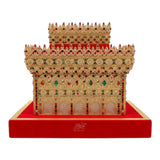 Beautiful Zari Hazrat Abbas (AS) Wall Frame with Lights | Manjus Work Stones | 14 x 11 Inch