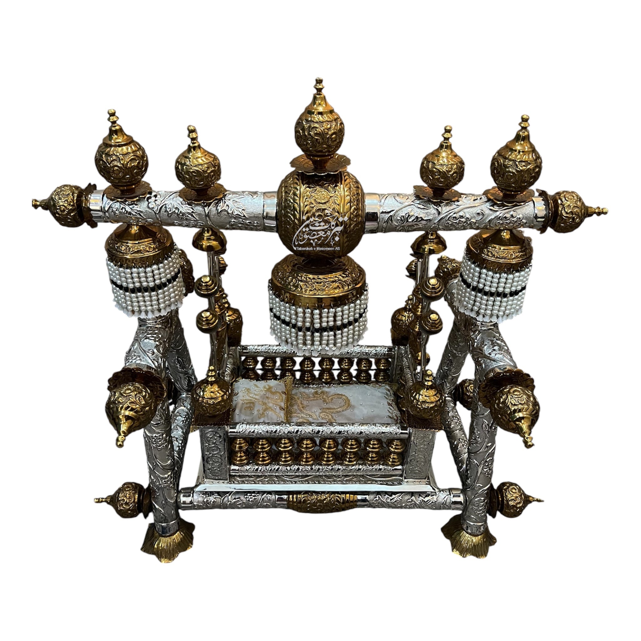 Beautiful Jhoola Shahzada Ali Asghar AS | German Silver With Silver & Golden Polish | Heavy Premium Quality
