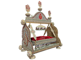 Jhoola Shahzada Ali Asghar (AS) – Premium Manjus Work with Multi-Color Stones | 30 Inch Heavy Azakhana