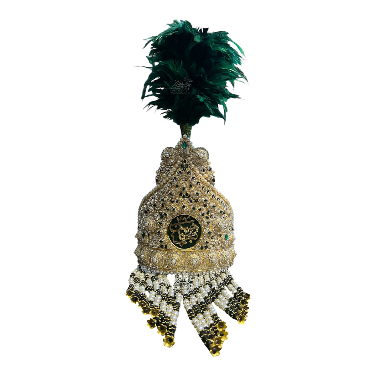 Beautiful Taaj for Imam Hassan Al-Mujtaba AS | Premium Manjus Work Stones