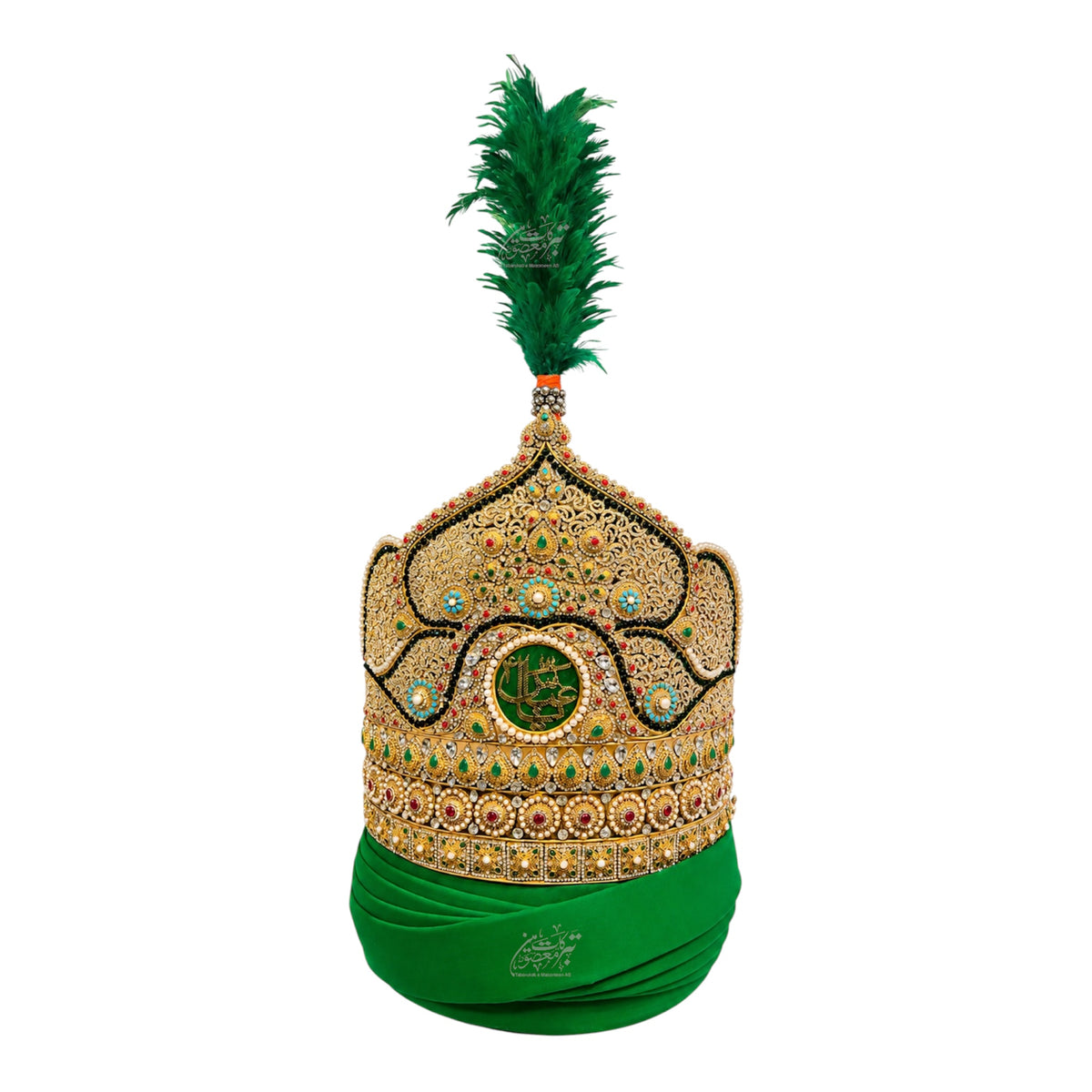 Taaj With Amama Hazrat Abbas AS & Mola Hussain AS | Manjus Work Stones