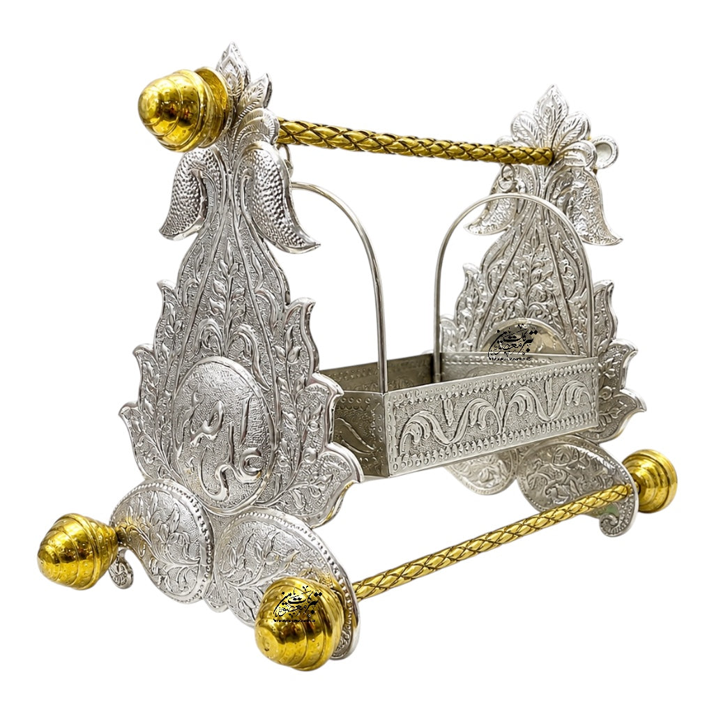 Beautiful Jhoola Shahzada Ali Asghar (AS) | German Silver | Silver & Golden Polish | 1 Ft
