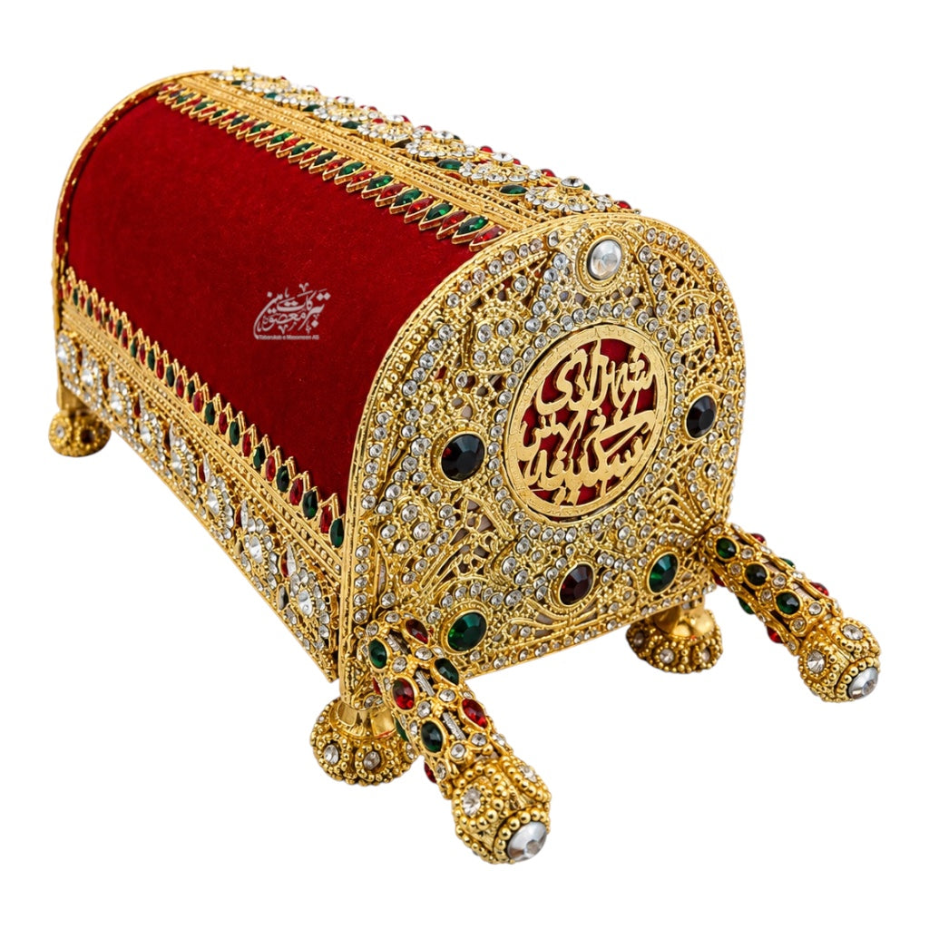 Taboot Hazrat Shahzadi Sakina (SA) | Manjus Work Stones | 8 Inch | For Home Azakhana & Imambargah