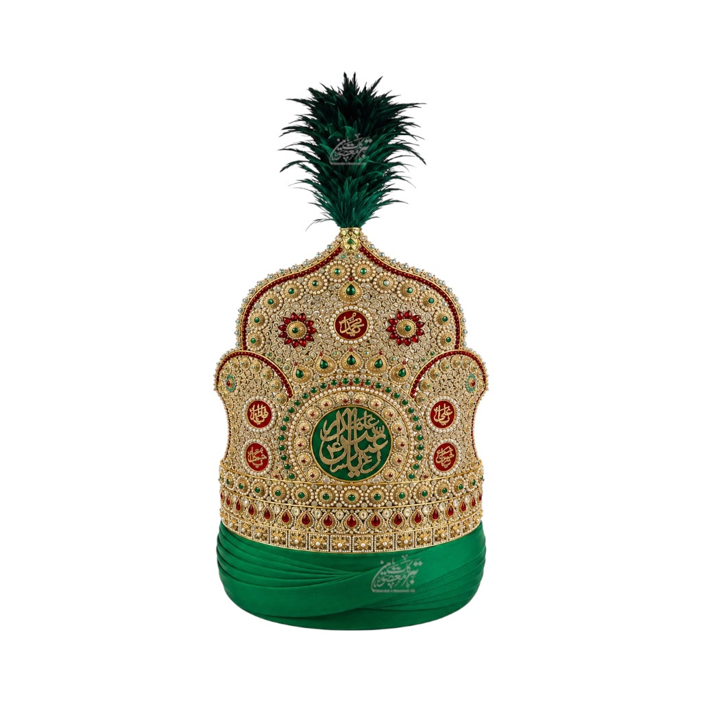 Beautiful Taaj Ya Abbas AS With Panjetan AS Names | Manjus Work Stones | Complete 3 Feet