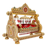Beautiful Jhoola Shahzada Ali Asghar (AS) | Premium Manjus Work | Multiple Color Stones | 18 Inch