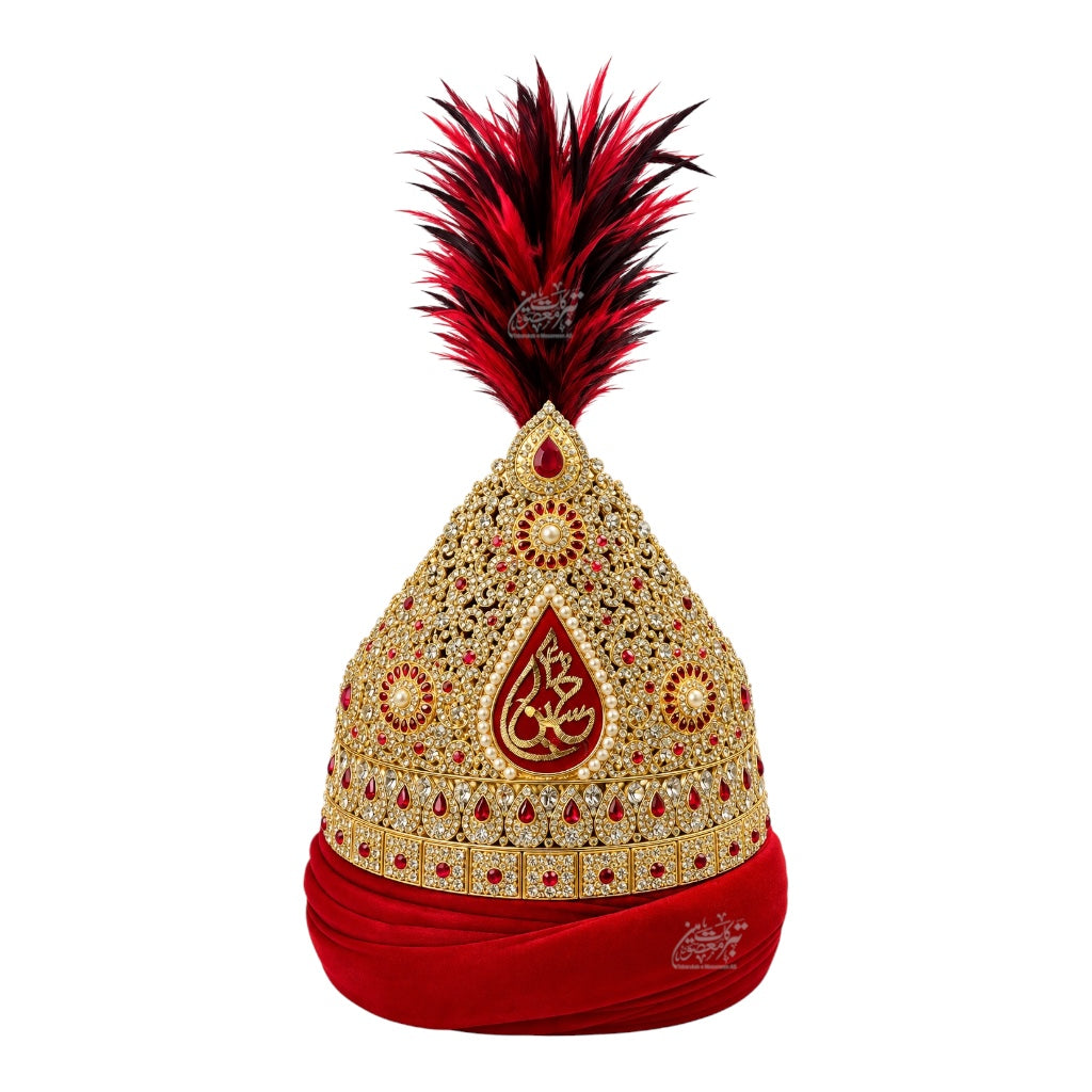 Beautiful Taaj With Amama Imam Hussain AS Kashi Work Stones