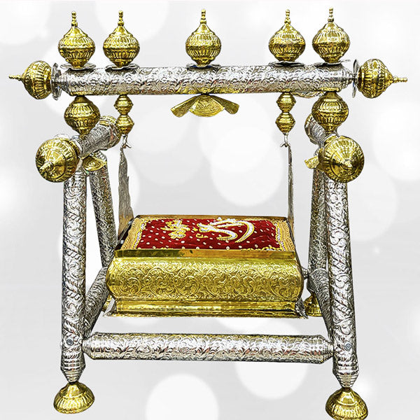 Medium Size Jhoolah Shahzada Ali Asghar (as) Silver