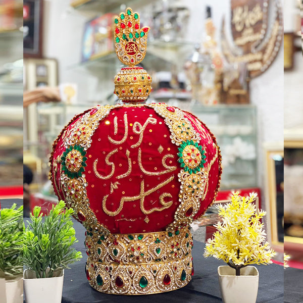 Taj Hazrat Abbas with Diffrent Color Stones