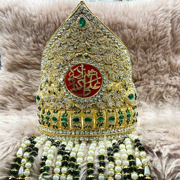 Taj Shahzada Akbar with Green  Stones