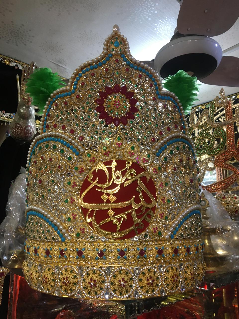 Beautiful Taaj Man Qumto Mola | Material Kashi With Work Stone