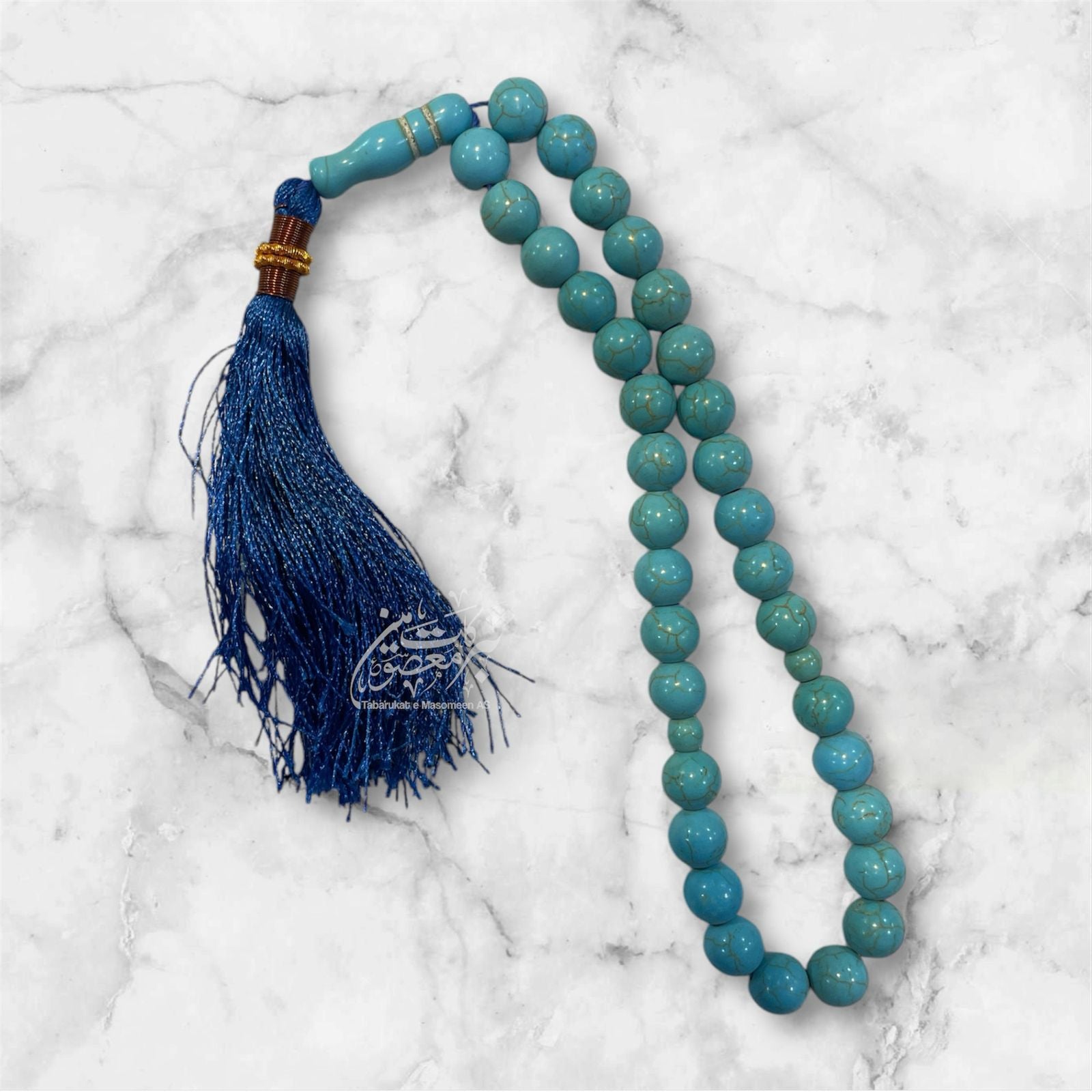 Beautiful Tasbeeh Feroza High Quality Stones | Size 33 Beads , 12mm