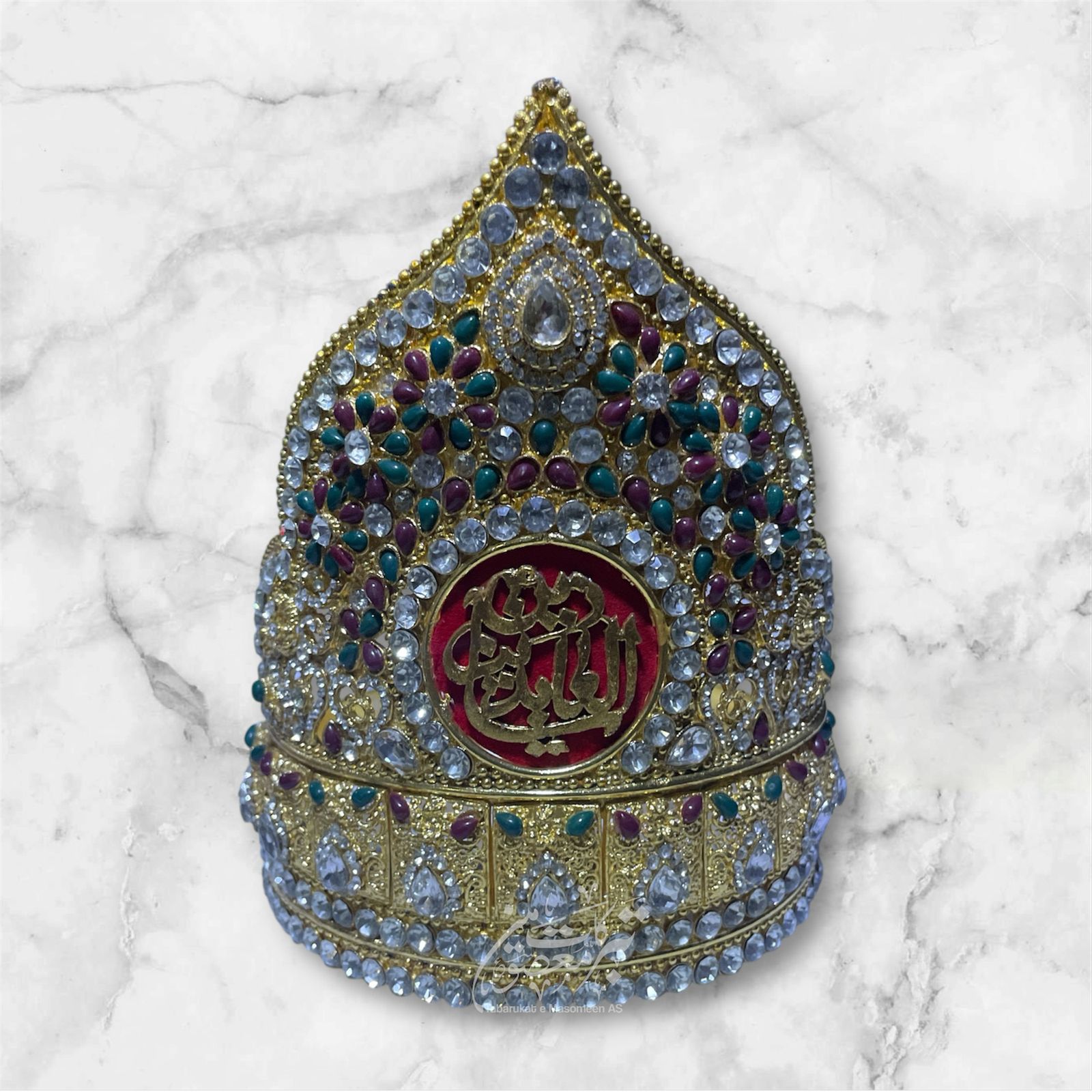 Beautiful Taaj Ya Zain Ul Abdin AS | Material Kashi & Work Stones High Quality