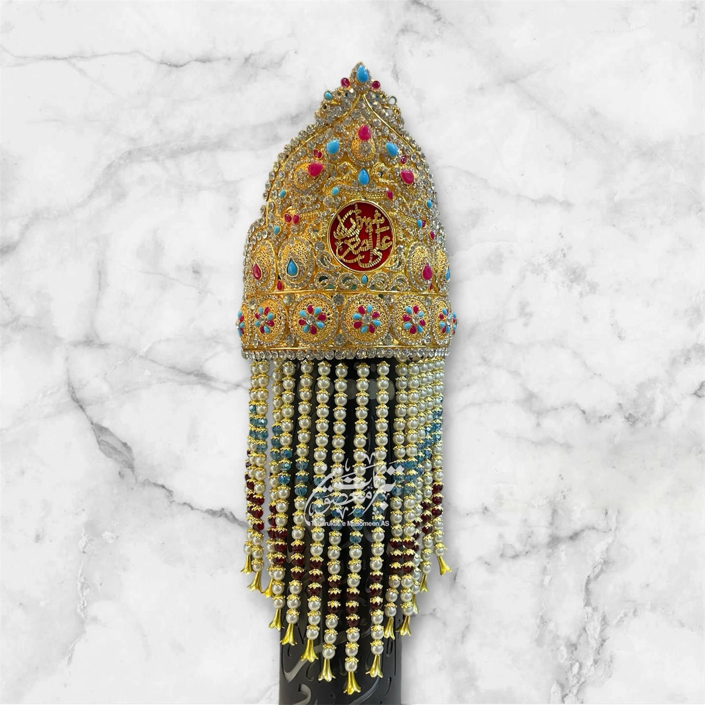 Beautiful Taaj With Sehra Ya Shahzada Ali Asghar AS | Material Kashi & Work Stones High Quality