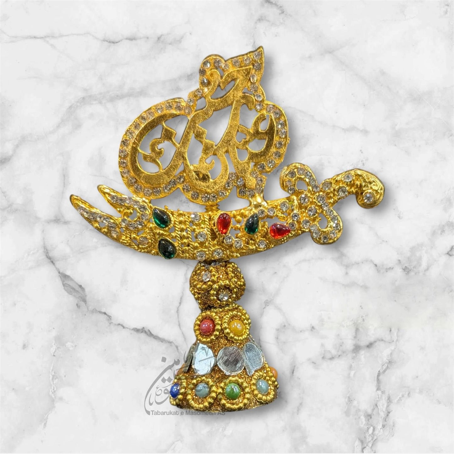 Beautiful Table Stand Ya Hussain AS , Ya Abbas AS With Zulfiqar