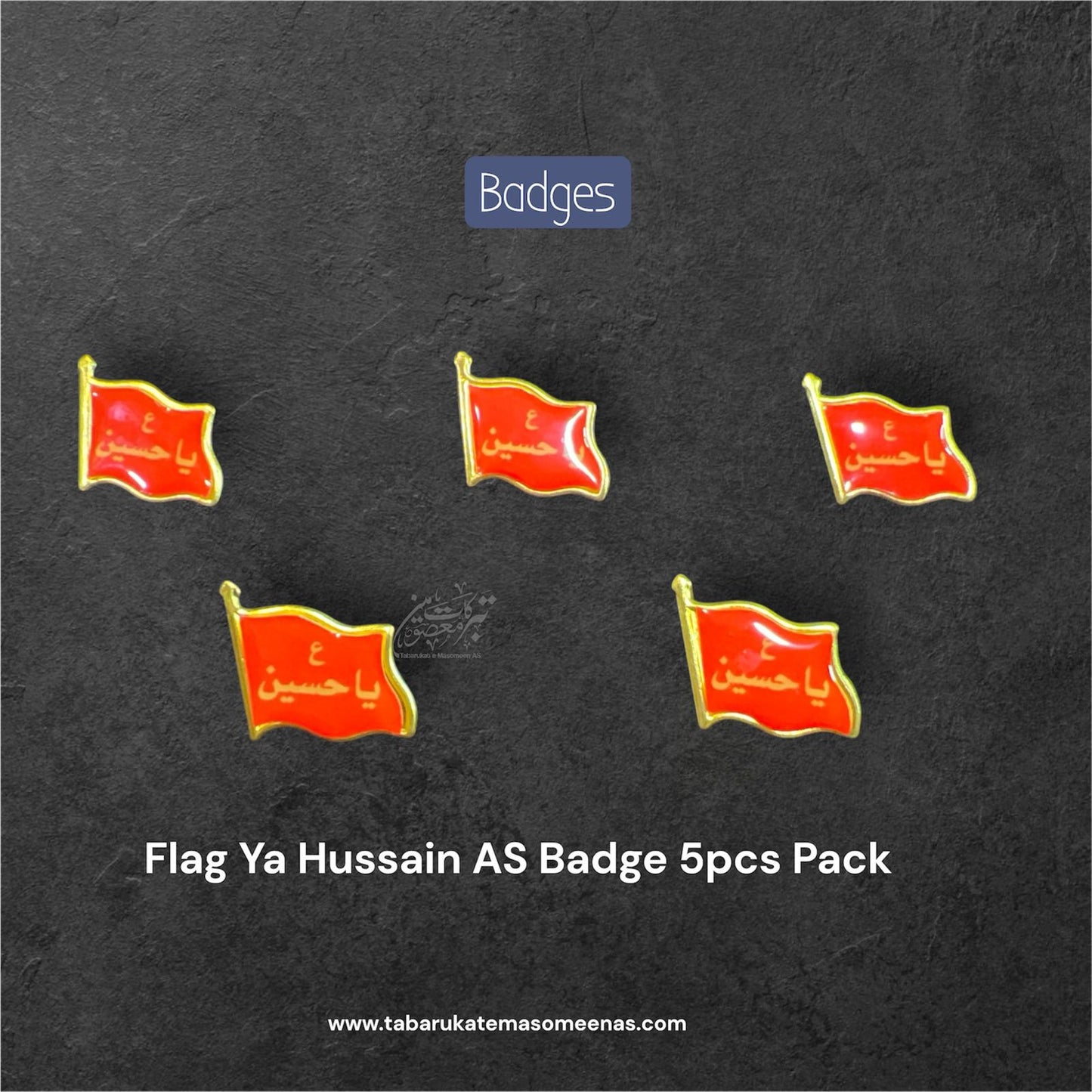 Ya Hussain AS Red Flag Badges
