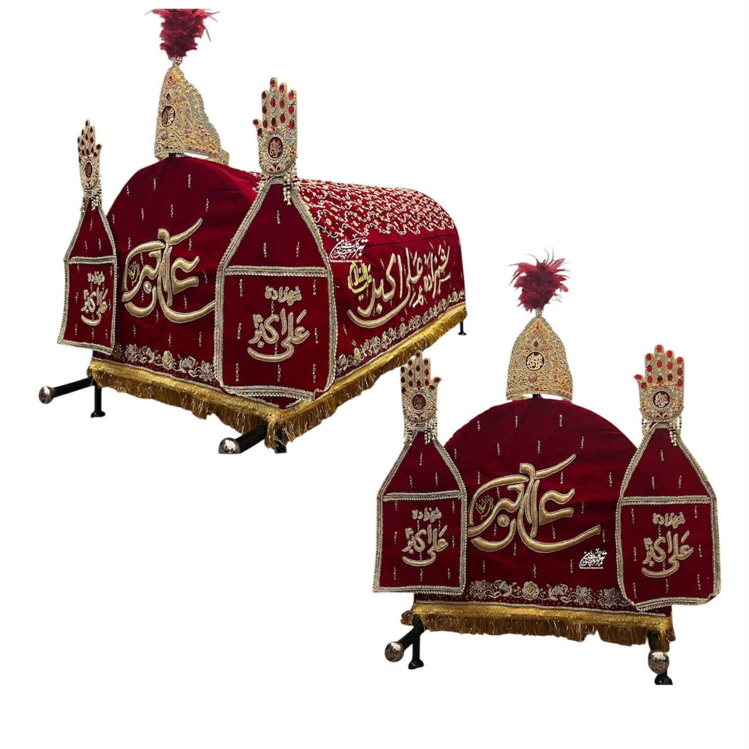 Taboot Hazrat Ali Akbar (AS) Taaj with 2 Panjay